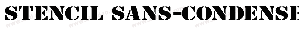 Stencil Sans-Condensed Normal字体转换
